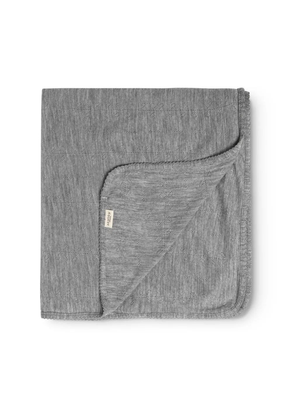 MarMar Copenhagen Alida uld babytæppe Grey Melange