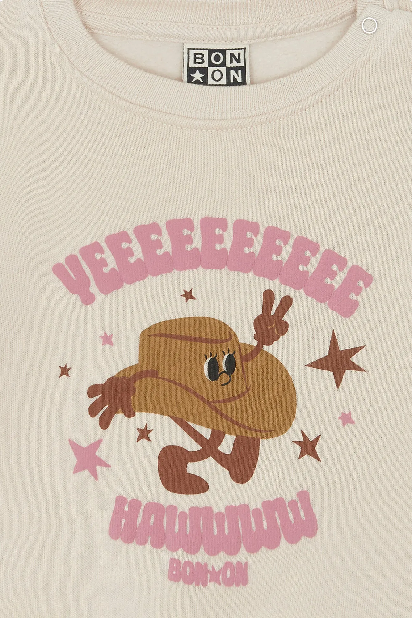 Bonton Lys Yeeehaw sweatshirt beige mouton