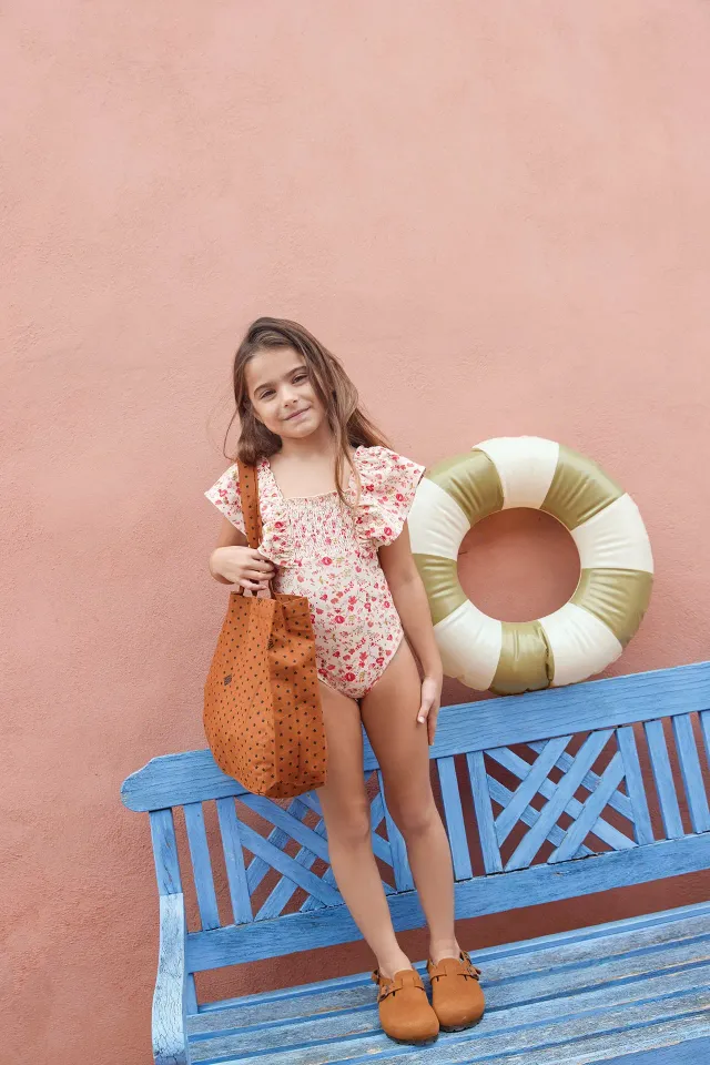 Bonton Beth mulepose brun bomuld 40x29 cm