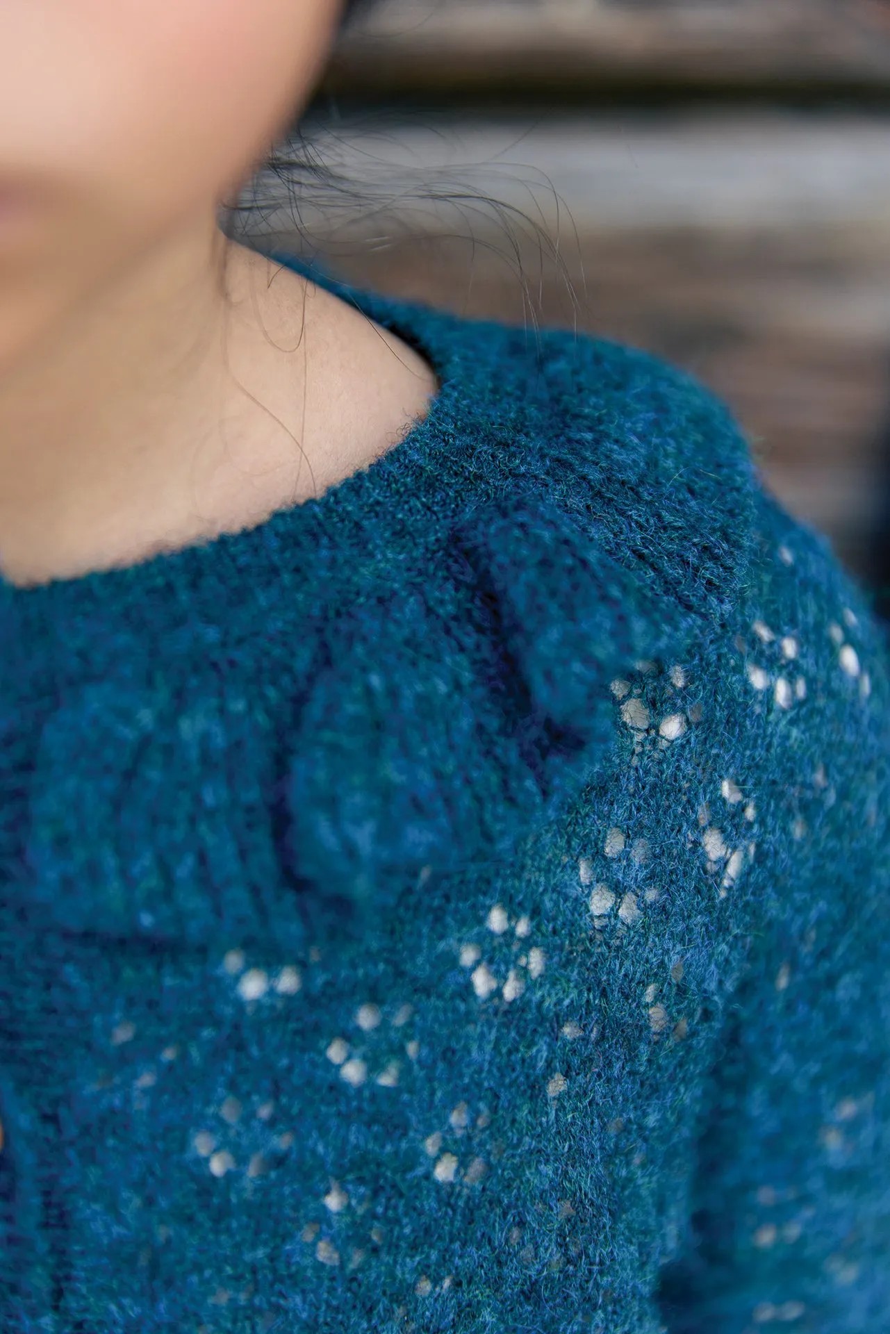 Bonton Corolle Blue Lake cardigan blå hjerte 6A