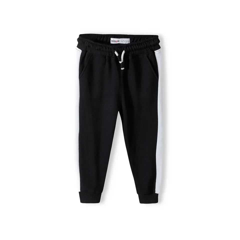 Minoti 38783 Joggingbukser sort striber fleece