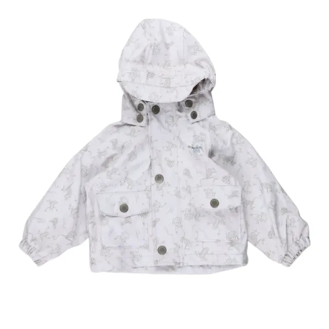 MINI A TURE RE-LOVED Julien regnjakke White 9 mdr