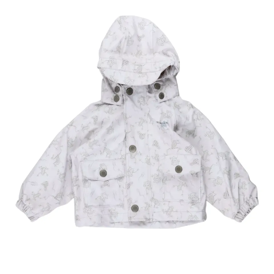 MINI A TURE RE-LOVED Julien regnjakke White 9 mdr