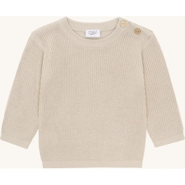 Hust & Claire Pos Knit pullover Sandshell bambus
