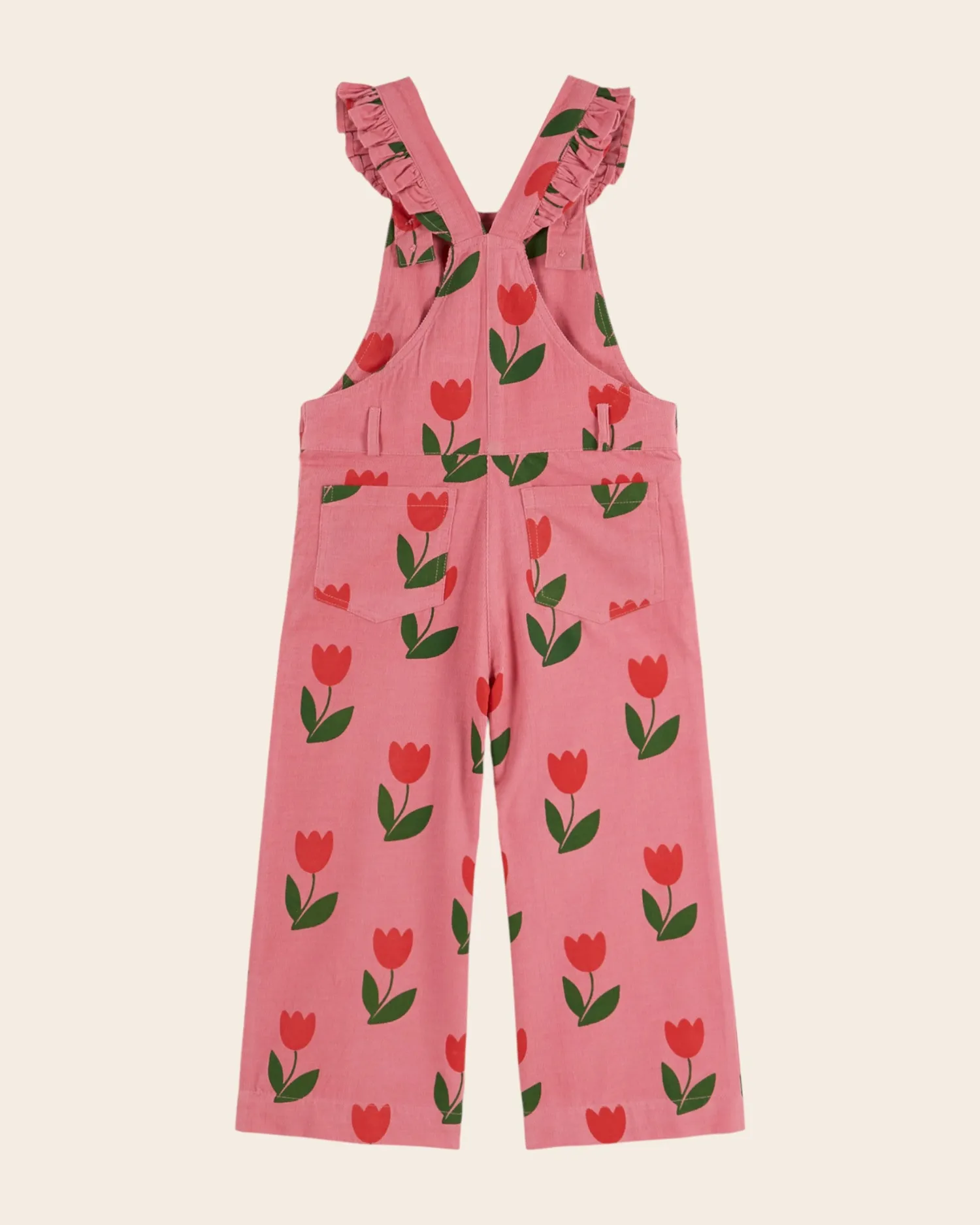 Emile et Ida Tulipe overalls rosa fløjl blomster
