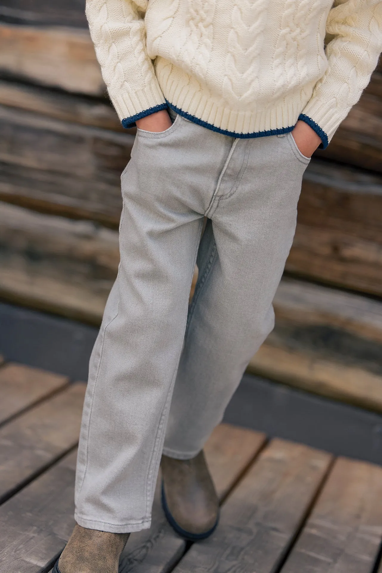 Bonton Lean Bleached jeans bleget denim 2A-14A