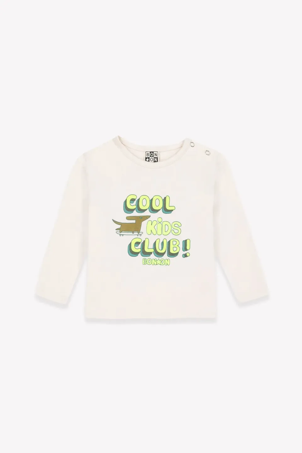 Bonton Taxi Milk langærmet t-shirt milk bomuld