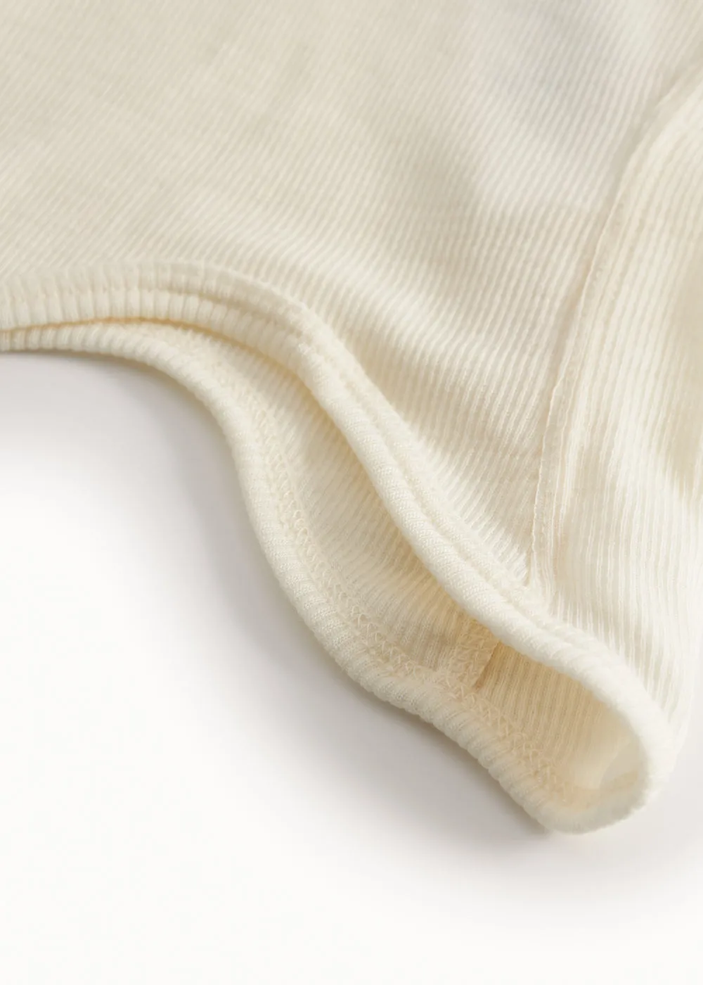 MarMar Wool Rib Balaclava elefanthue Natural uld
