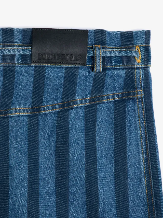 Bobo Choses sb126ad065 denim nederdel Xs stribet
