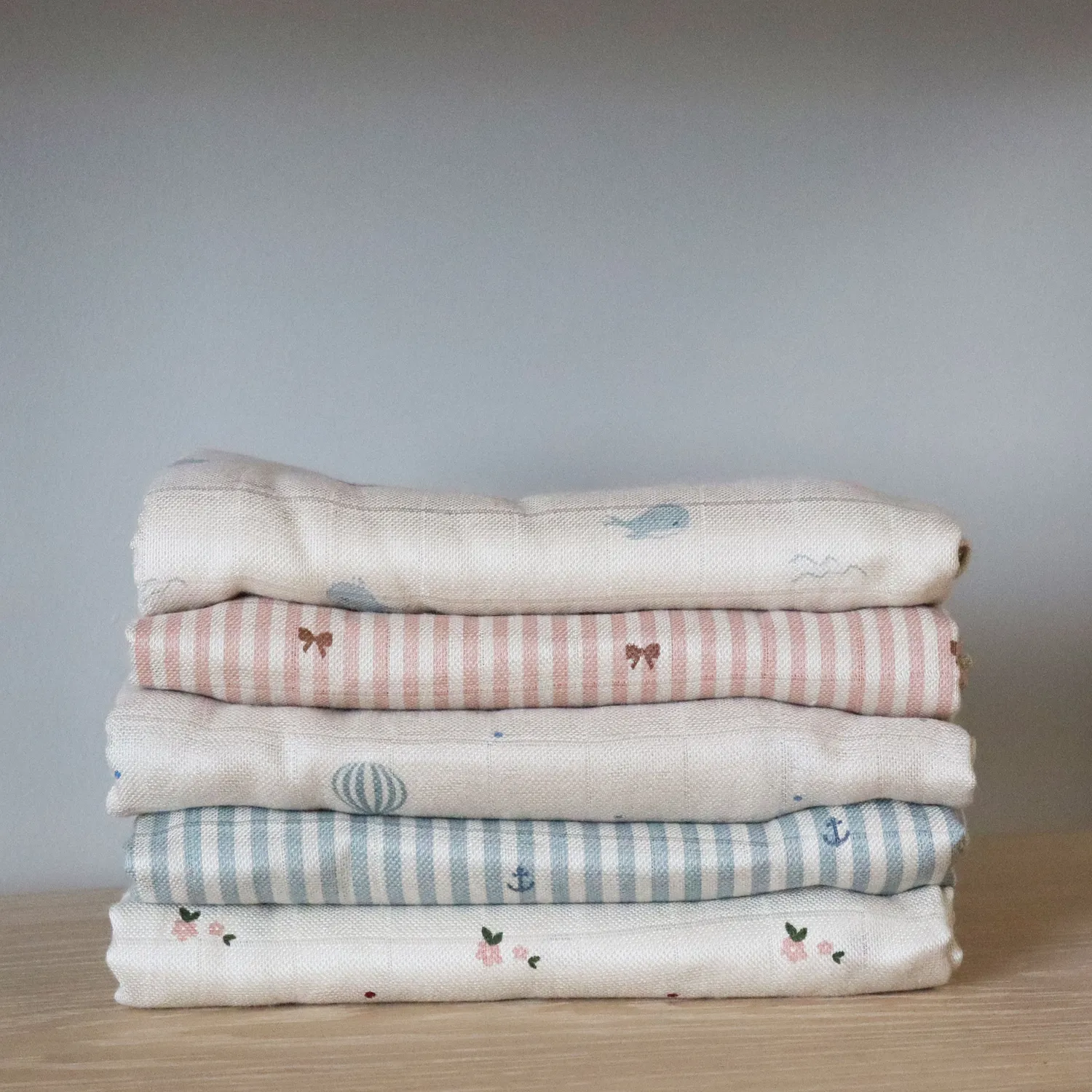 nuuroo Josefine bambus stofble 2-pak Ocean 60x60