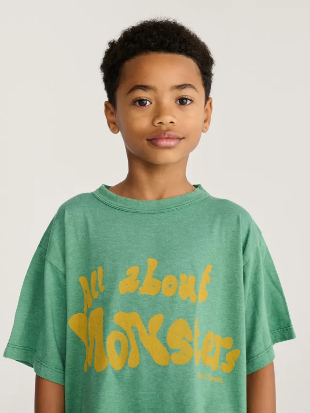 Bobo Choses All About Monsters t-shirt lysegrøn 4-5 år