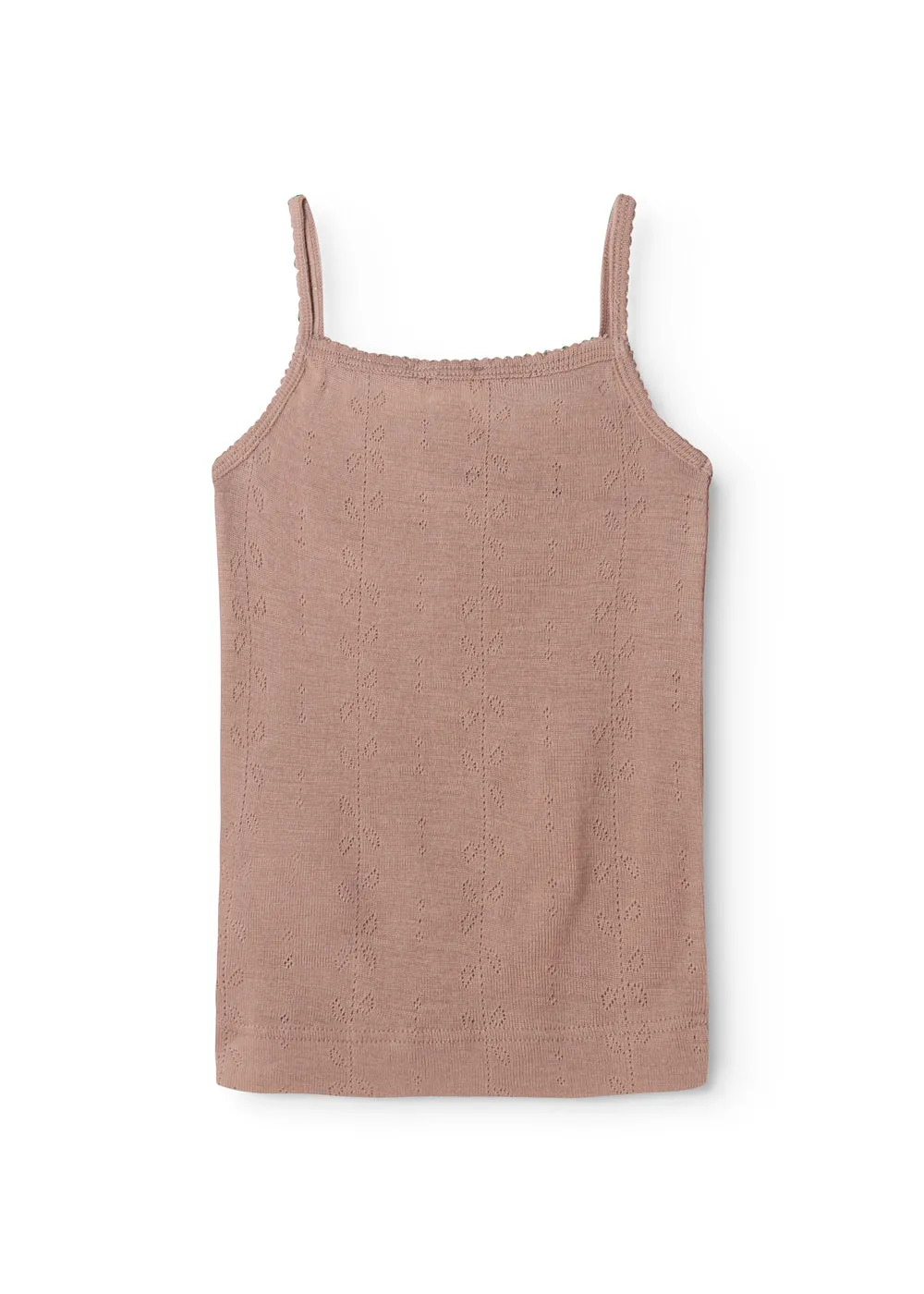 MarMar Strap Vest undertrøje Burnt Rose uld