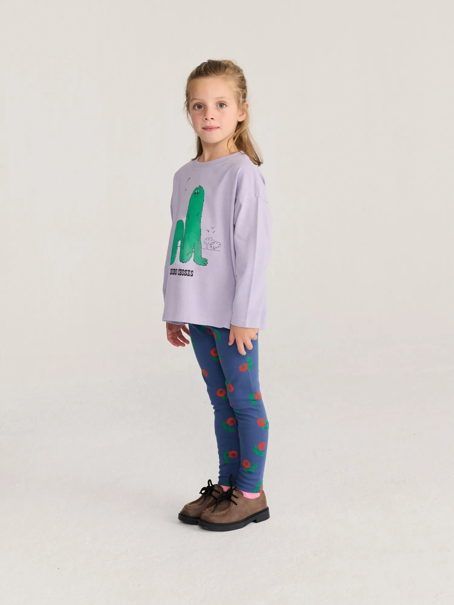 Bobo Choses Long Puff t-shirt lavendel 6-7 år