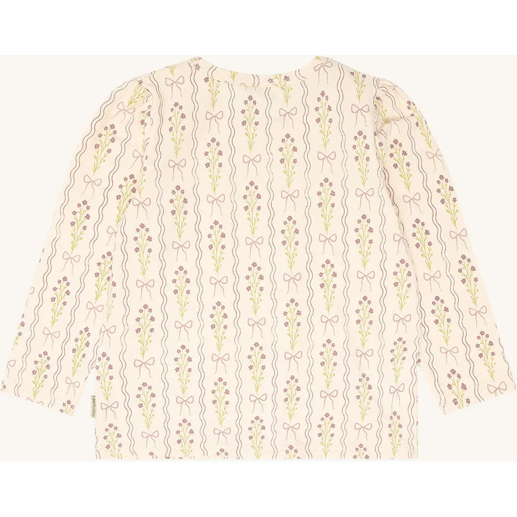Hust & Claire Alma langærmet t-shirt Vanilla blomst