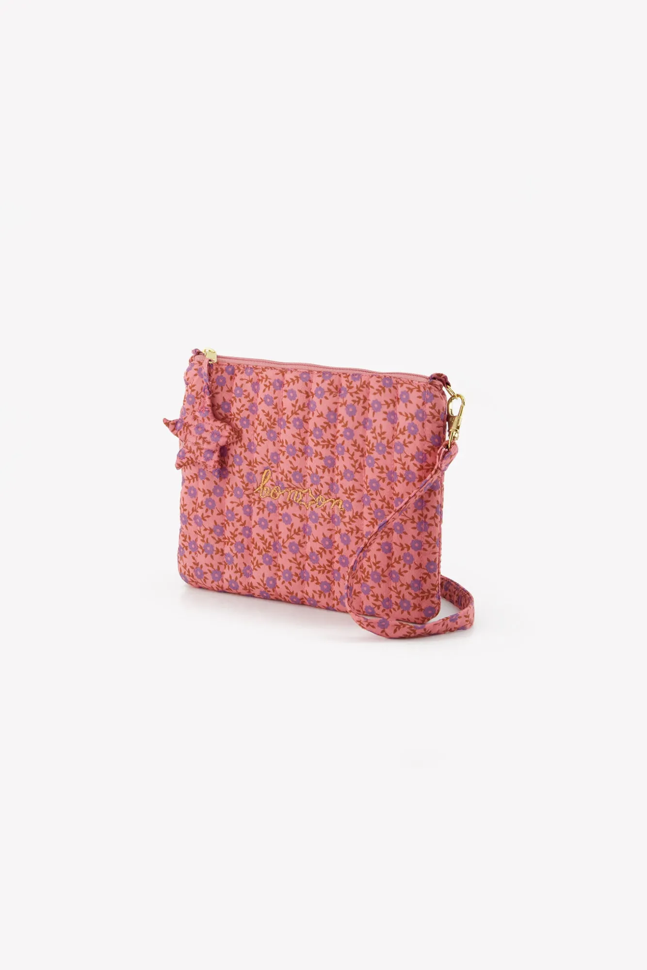Bonton Telma Foulfleur Violet skuldertaske lilla bomuld