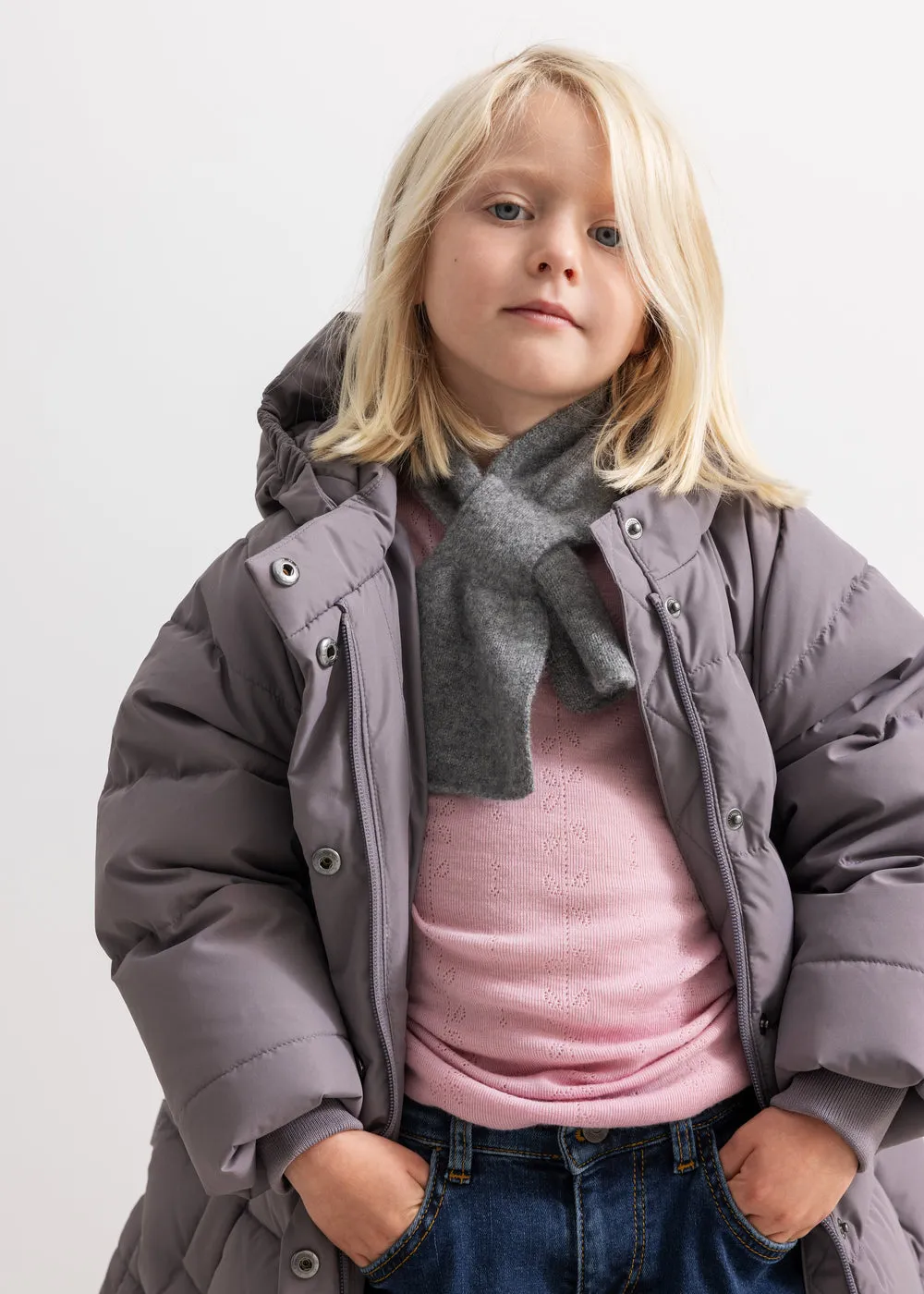MarMar Oxford Coat dunfrakke Plum Stem lang