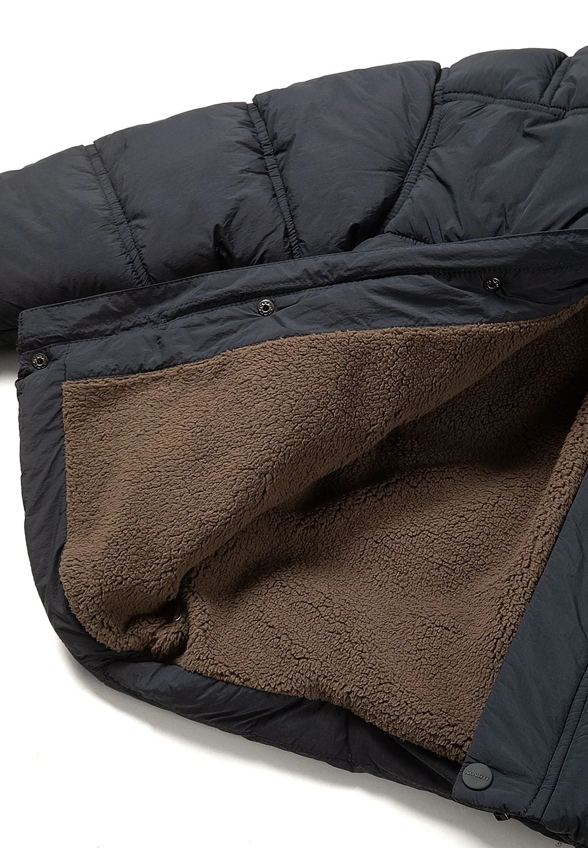 Minoti 45225 parka til drenge navy med teddyfoer