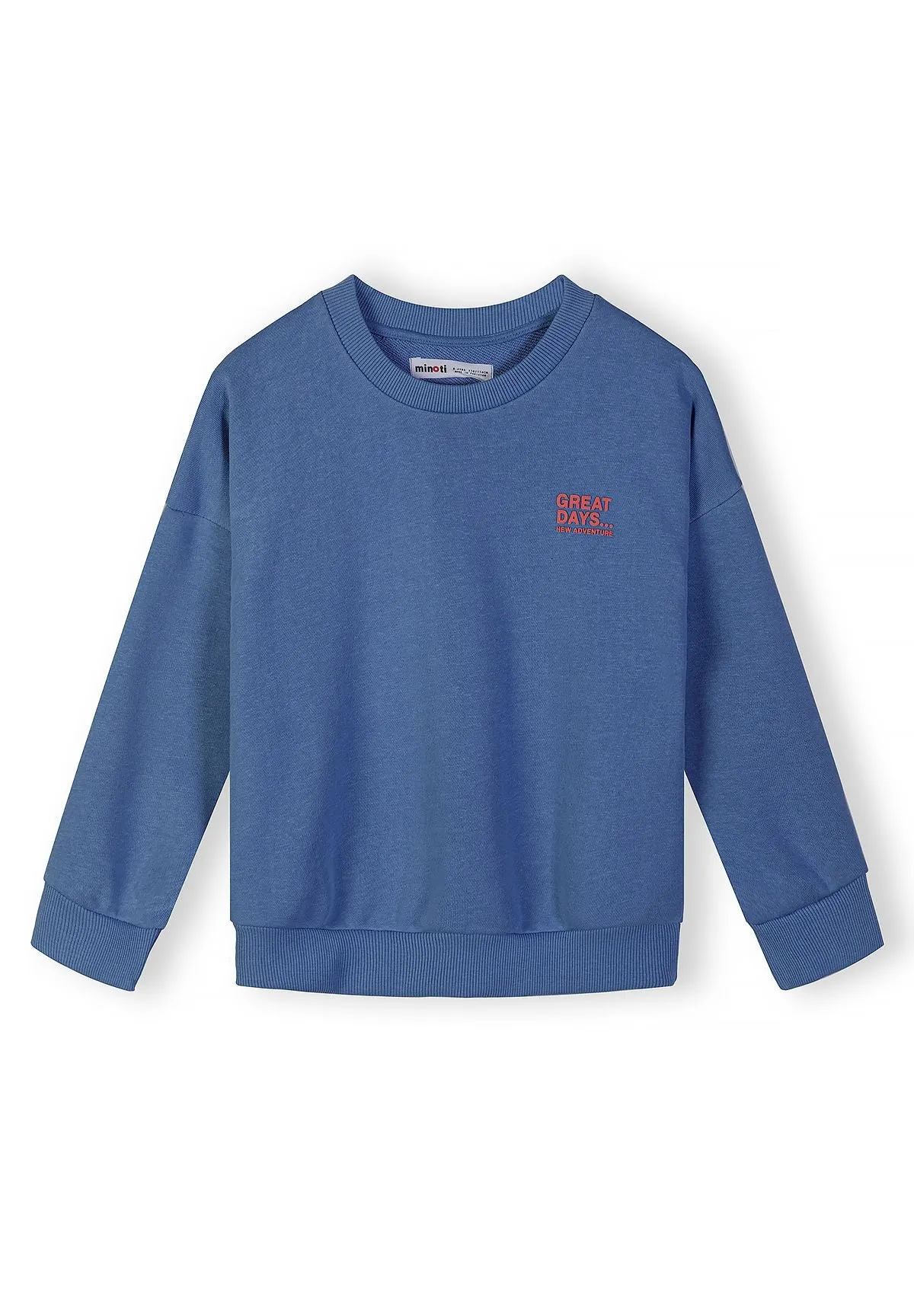 Minoti 44804 sweatshirt blå rød 2-pak