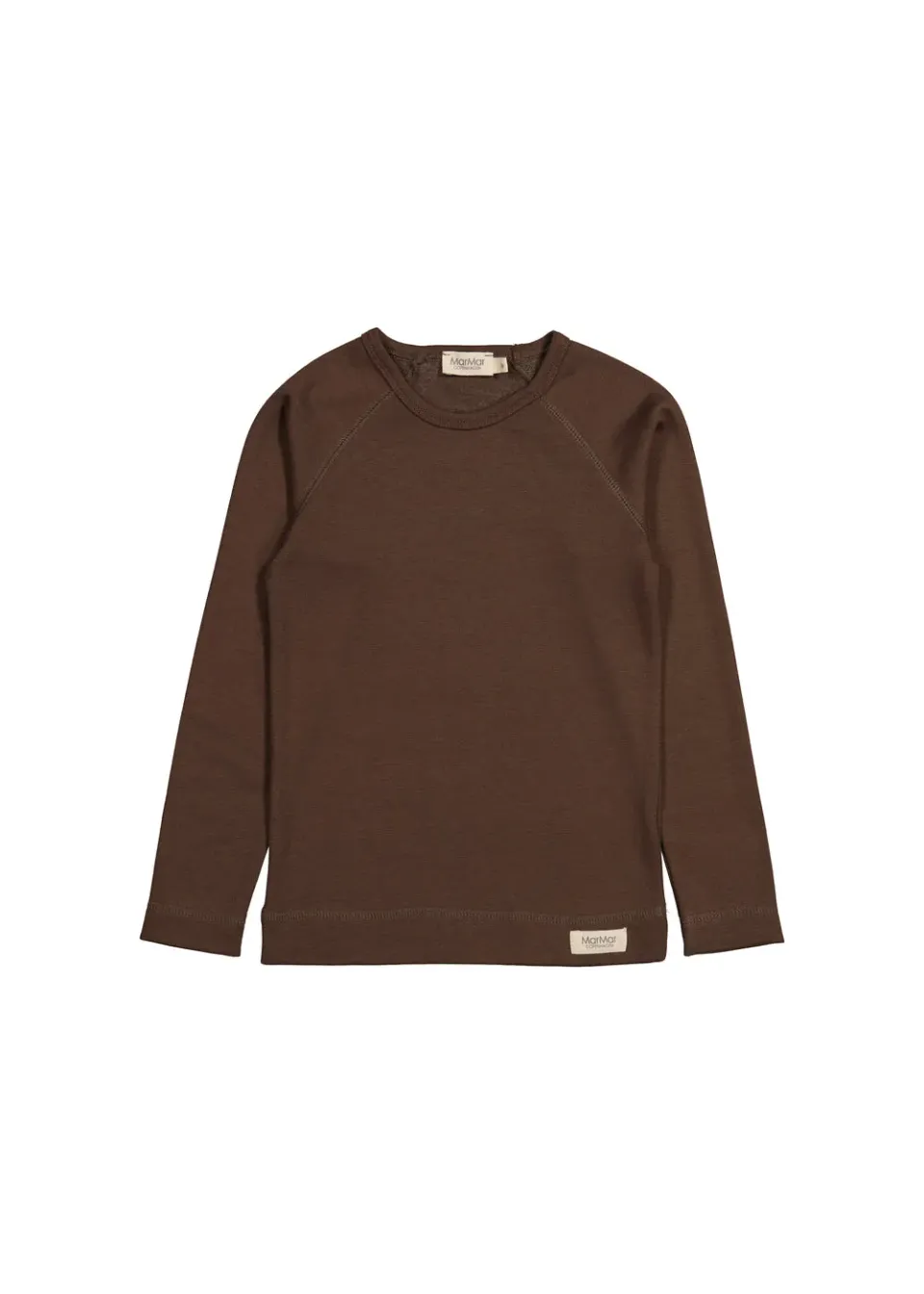 MarMar Copenhagen Base Tee LS t-shirt Deep Choco baselayer