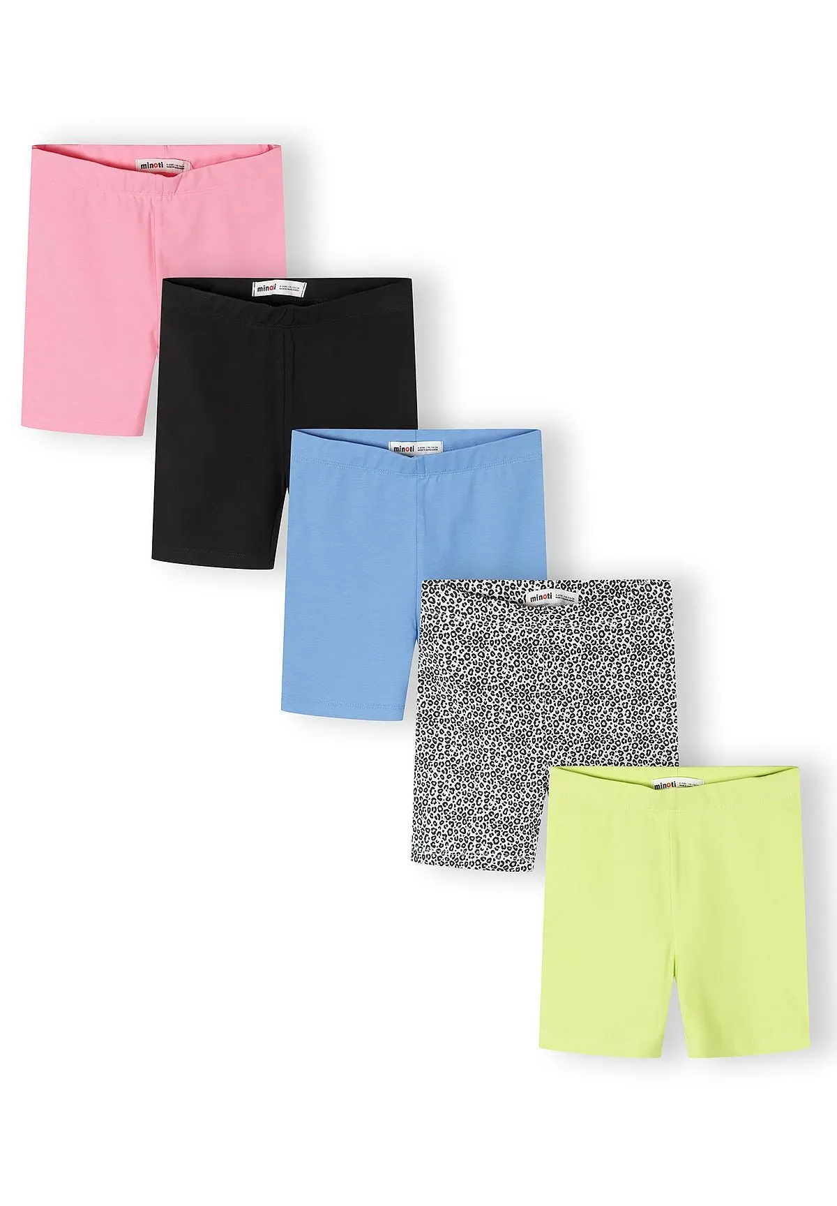Minoti 44859 cykelshorts sort 5-pak til piger