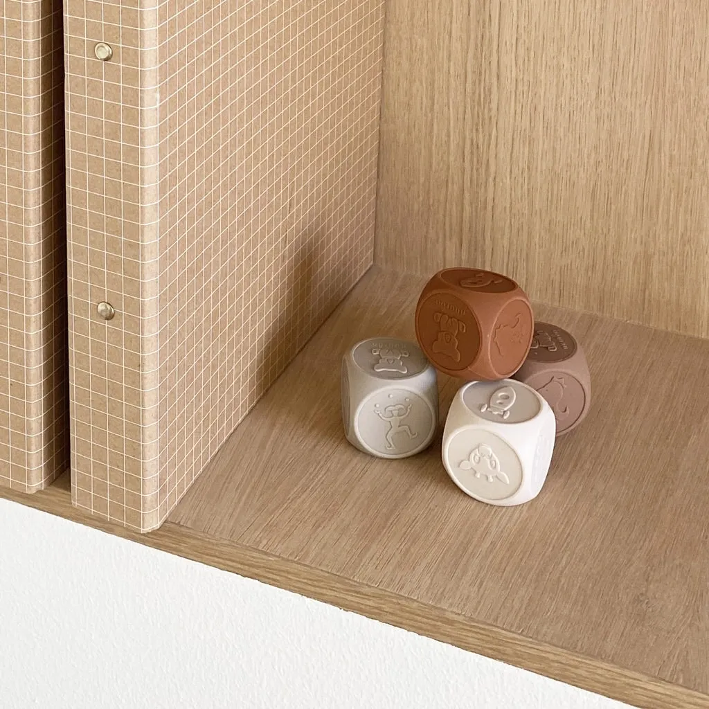 nuuroo Sana terninger 4-pak Brown silikone