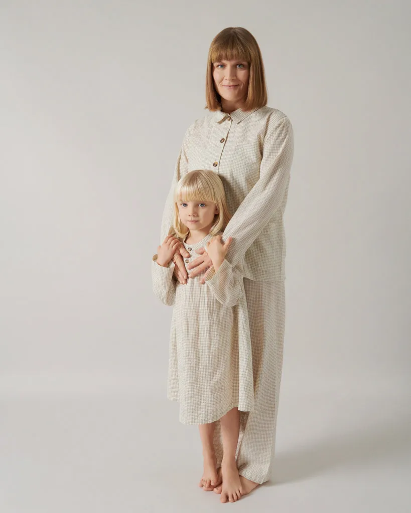 MarMar Pajama Set W pyjamassæt Deep Lake Check