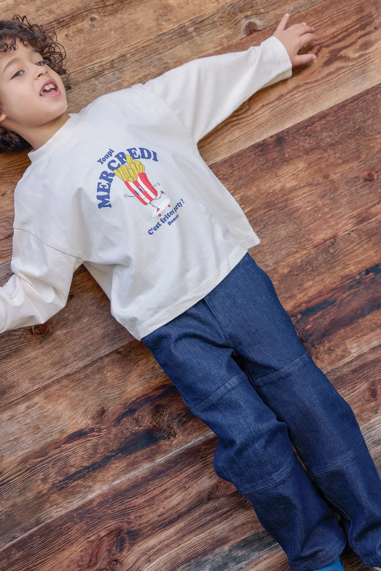Bonton Laurel Mercredi T-shirt langærmet bomuld til børn