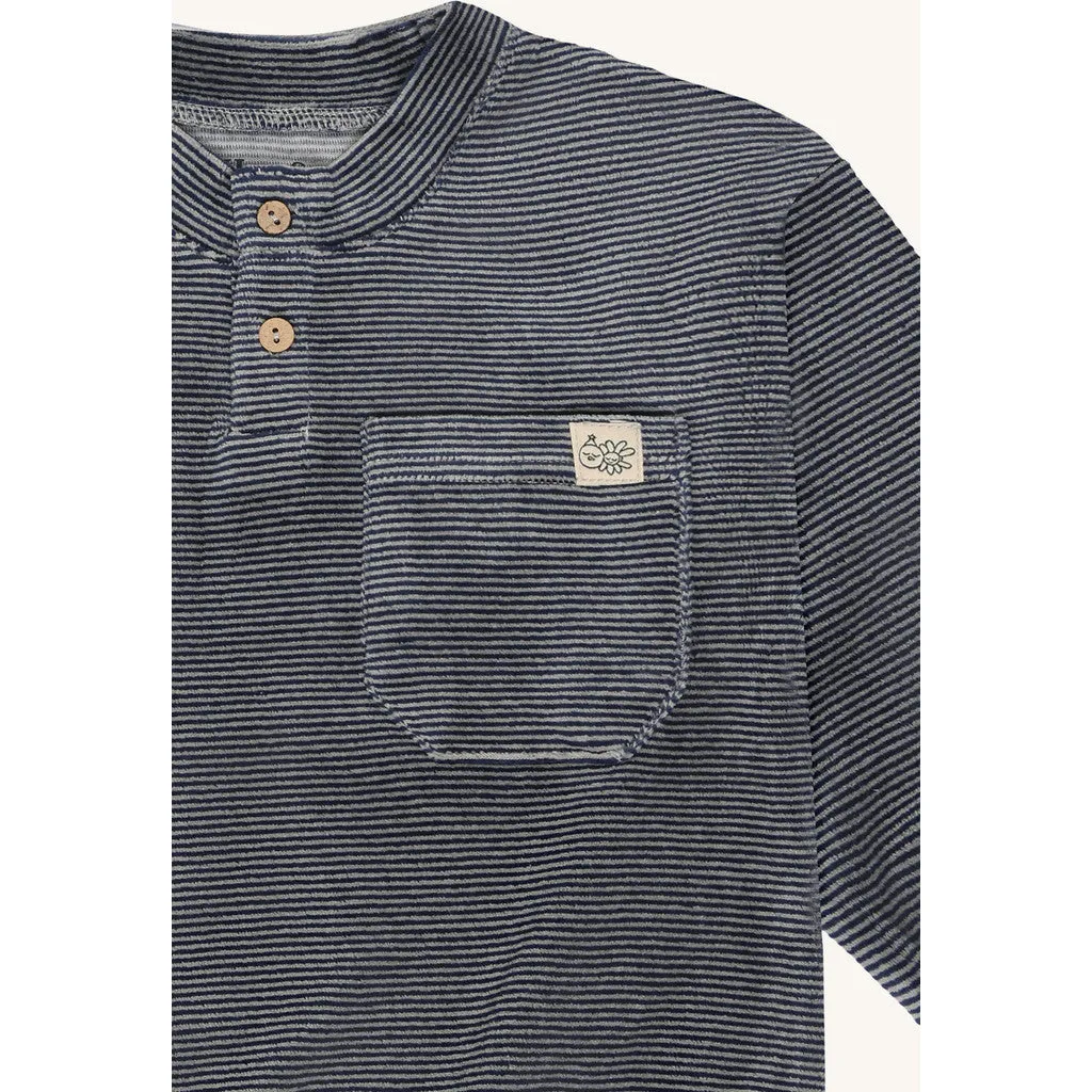 Hust & Claire Sigurt Stripe sweatshirt blues stribet
