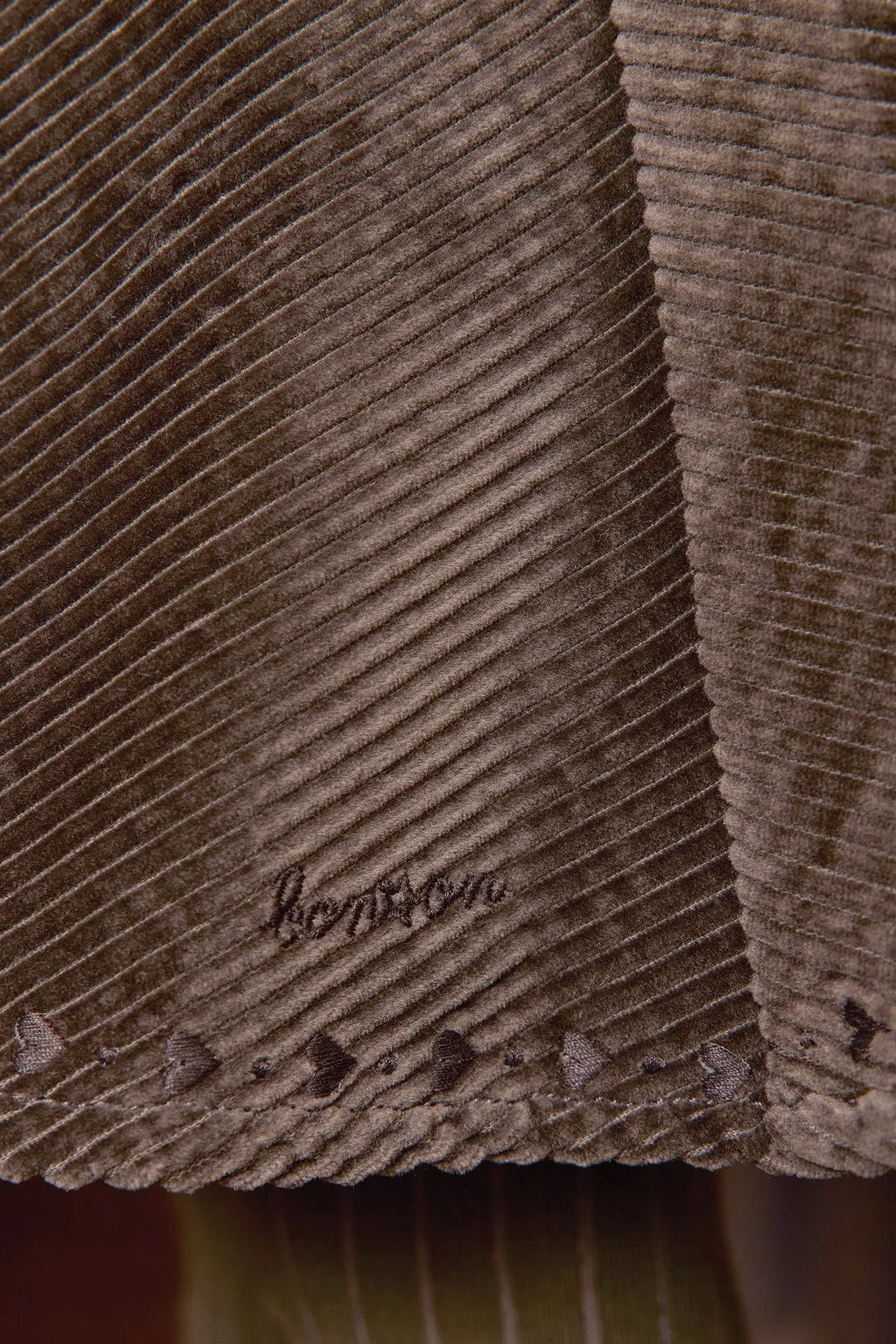 Bonton Patine Kaki nederdel velour kaki