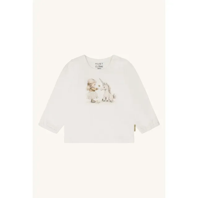 Hust & Claire HCAnna Friends bluse Ivory enhjørning