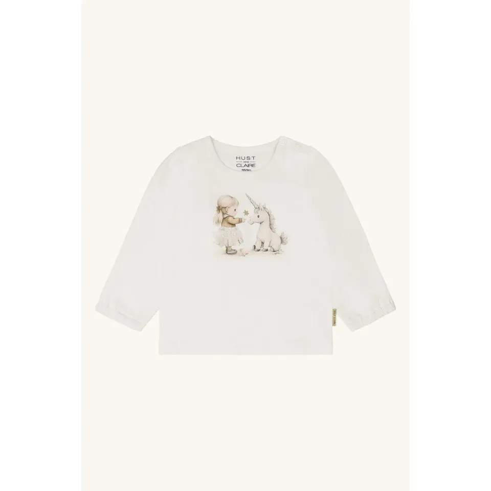 Hust & Claire HCAnna Friends bluse Ivory enhjørning
