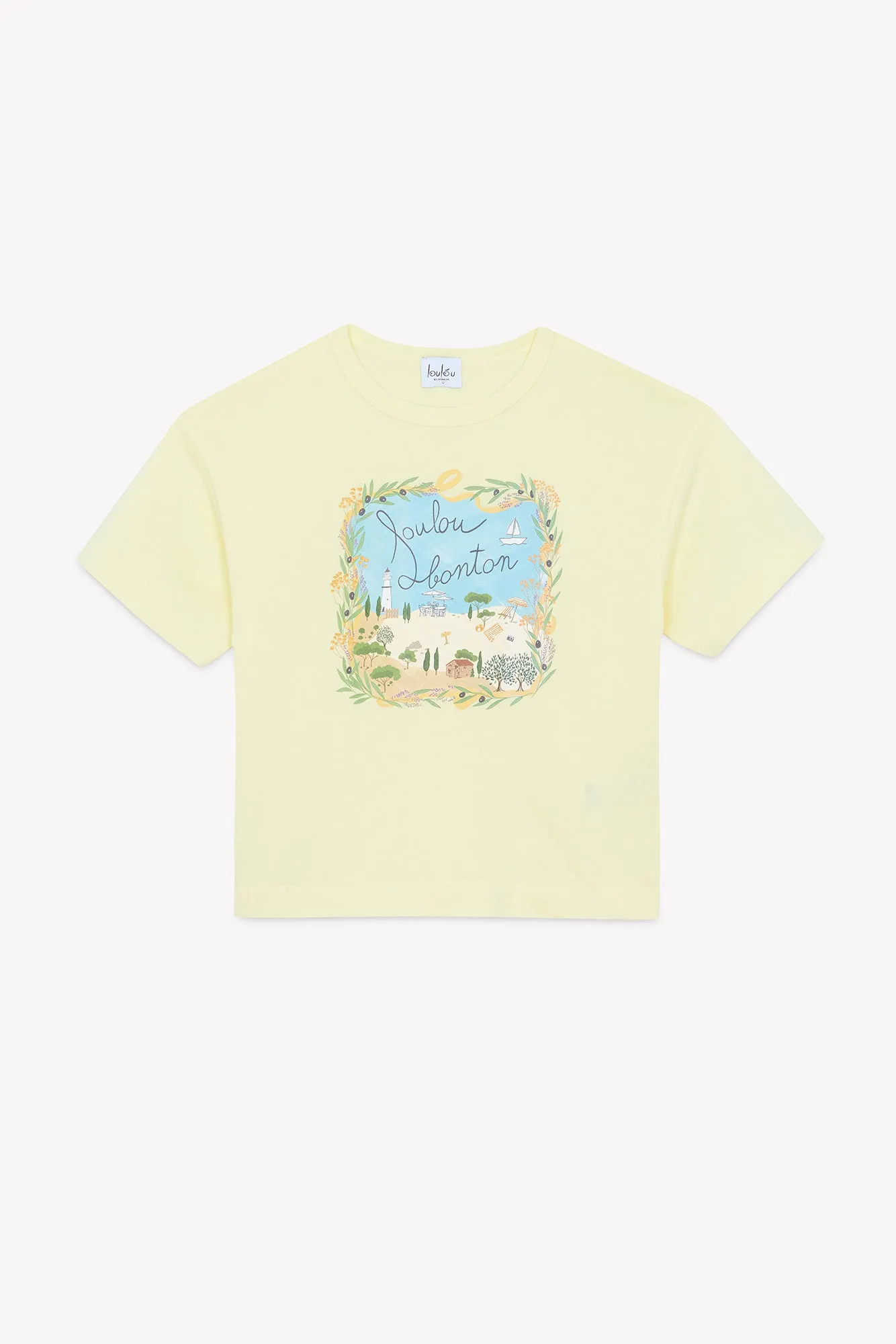 Livo Loulou x Bonton t-shirt gul bomuld børn