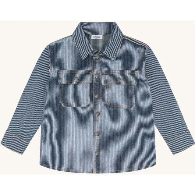 Hust & Claire Jack skjorte Blue Denim stribet