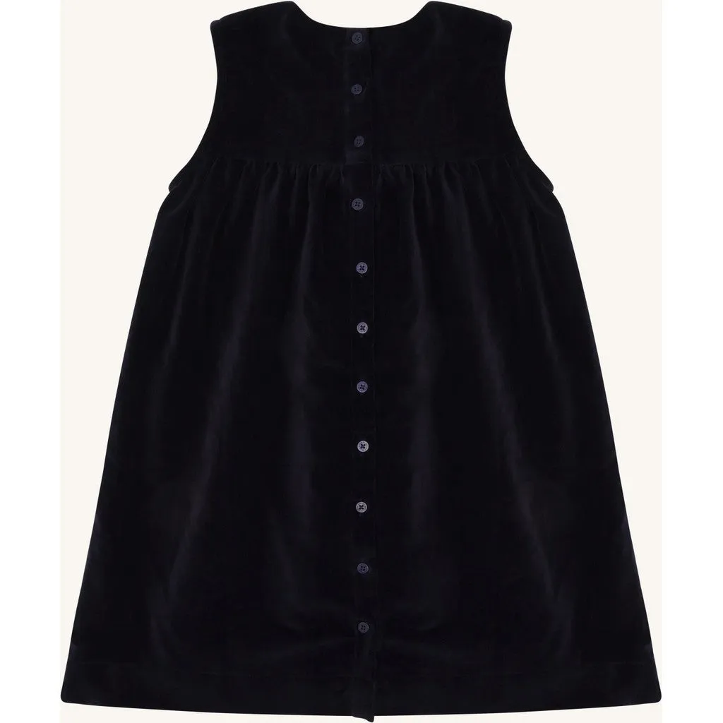 Hust & Claire Karoline Molskin kjole More Navy bomuld