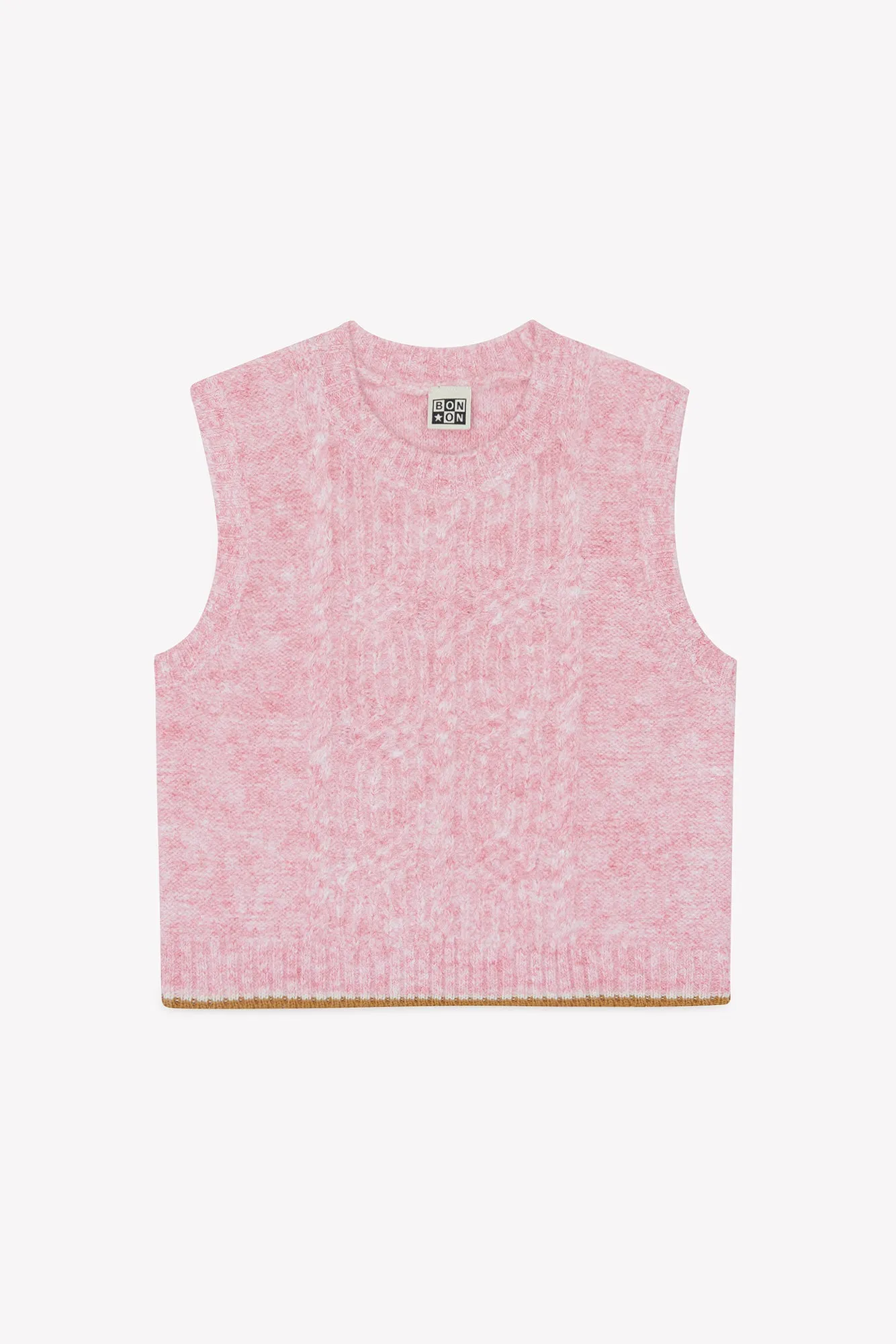 Bonton Lucia strikvest Pinkyee rosa snoning 6A