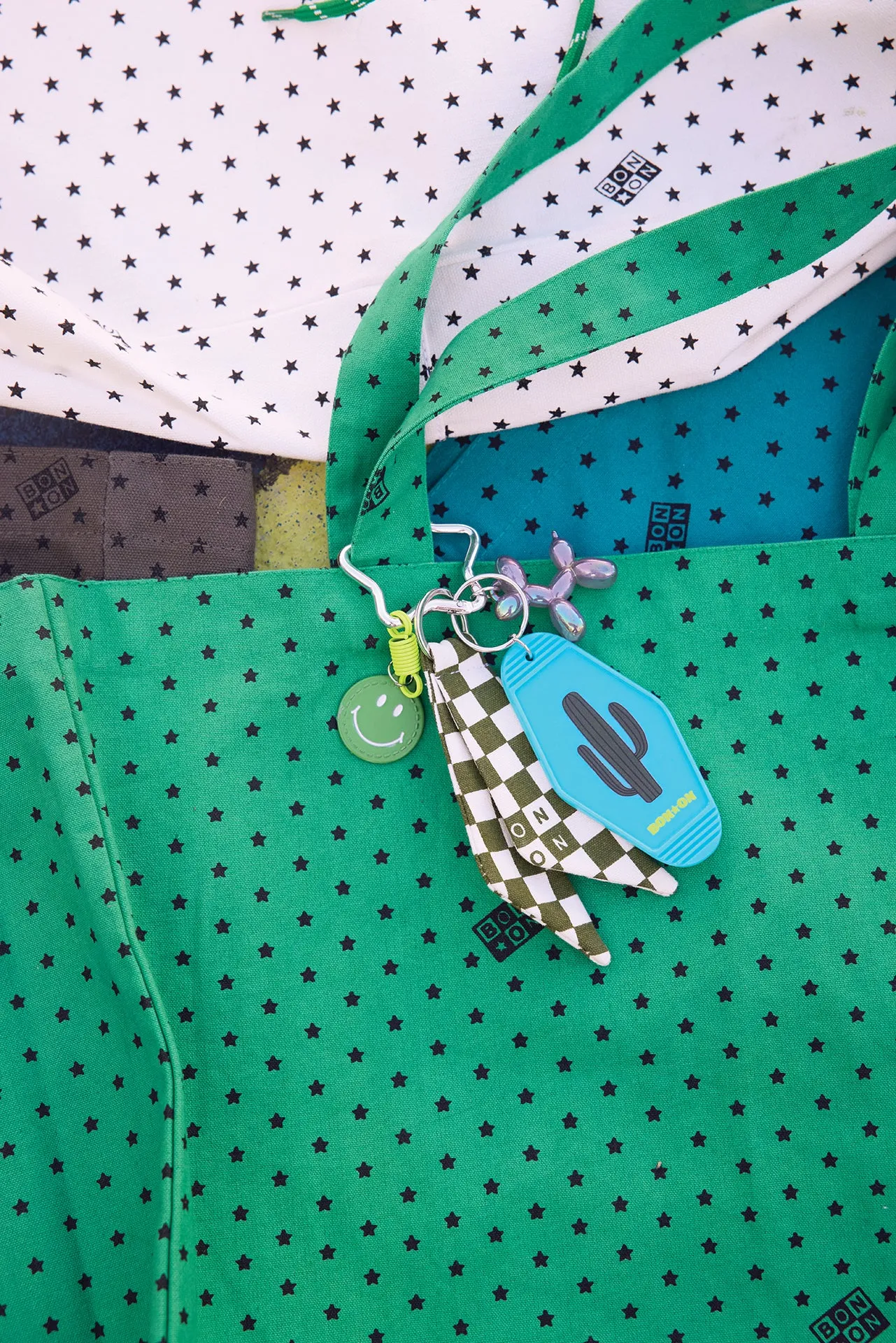 Bonton Grigri Damier nøglering cactus