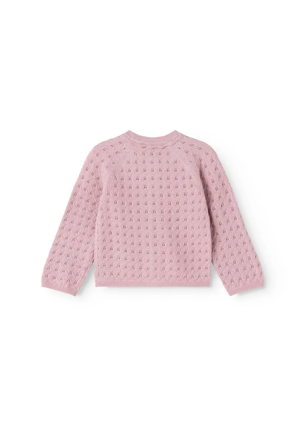 MarMar Totti cardigan Soft Berry hulmønstret