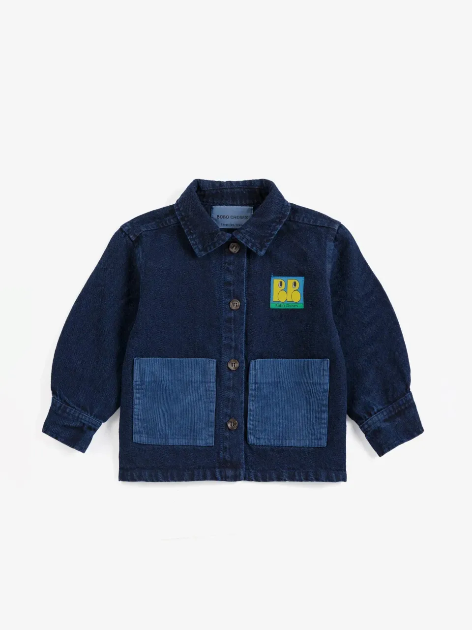 Booo Bo Choses Tag denimskjorte midnatsblå baby