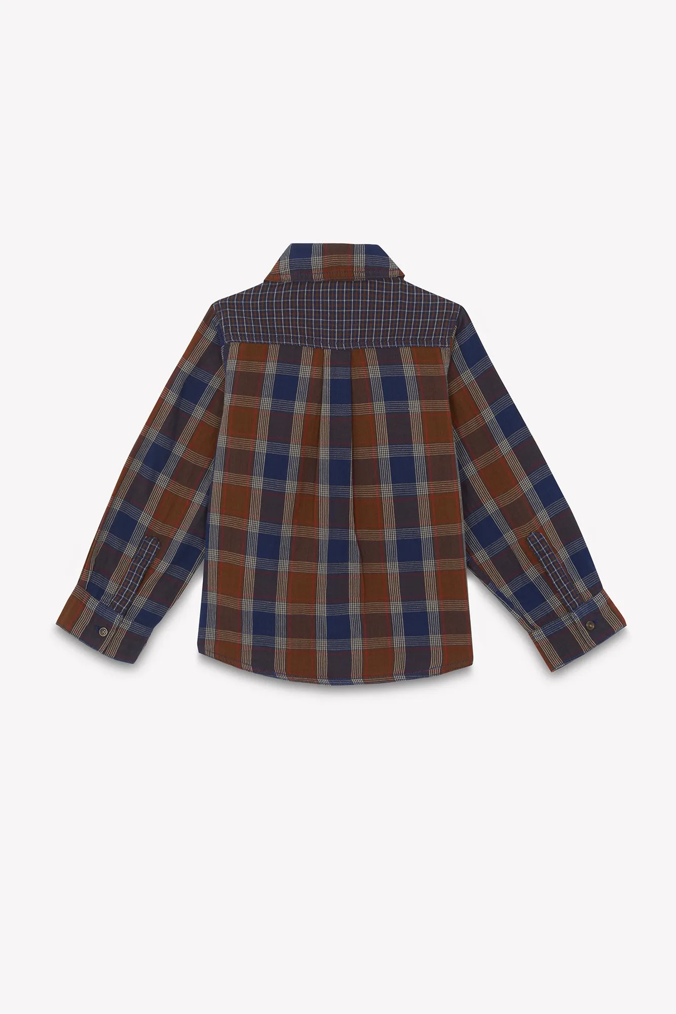 Bonton Paname skjorte ternet barn knapper