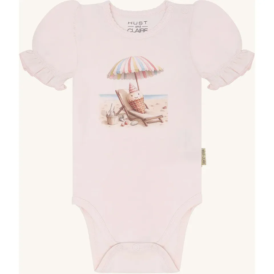 Hust & Claire Britt Sunny body Quartz kort ærme bomuld