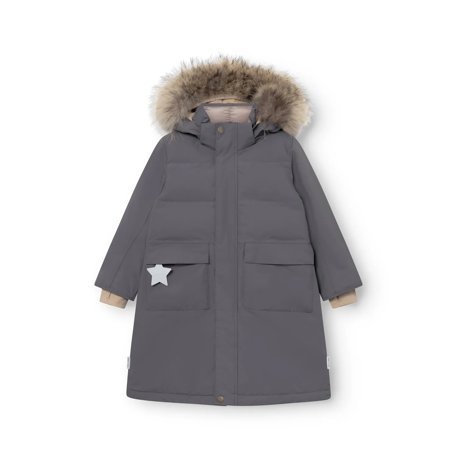 MINI A TURE Matvencasia vinterjakke Plum kitten pels