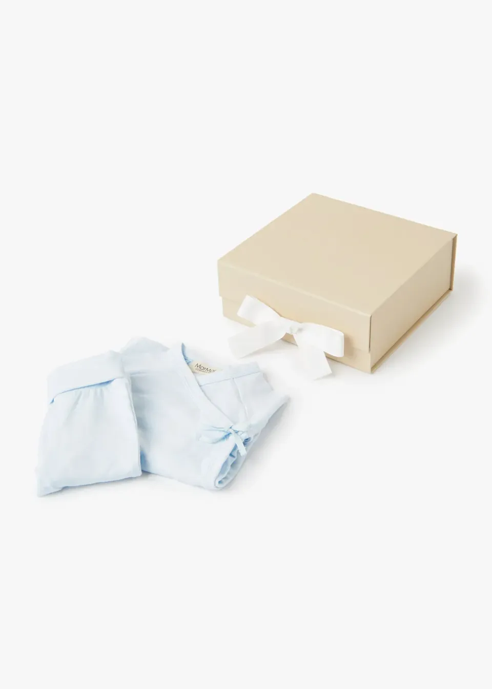 MarMar Gift Box Feet 2 Pcs babysæt lyseblå økologisk