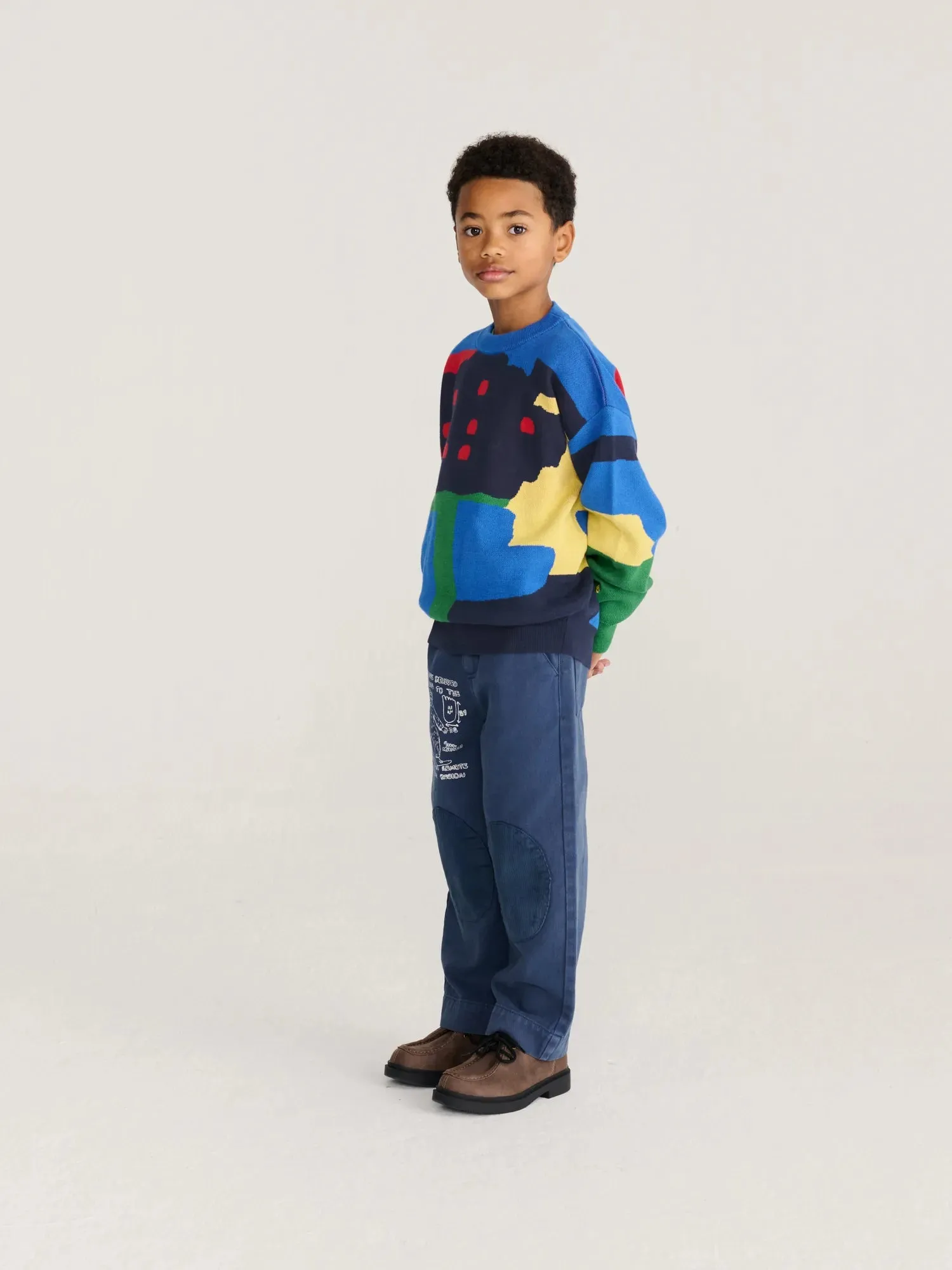 Bobo Choses Paint Forest striktrøje 2-13 år jacquard