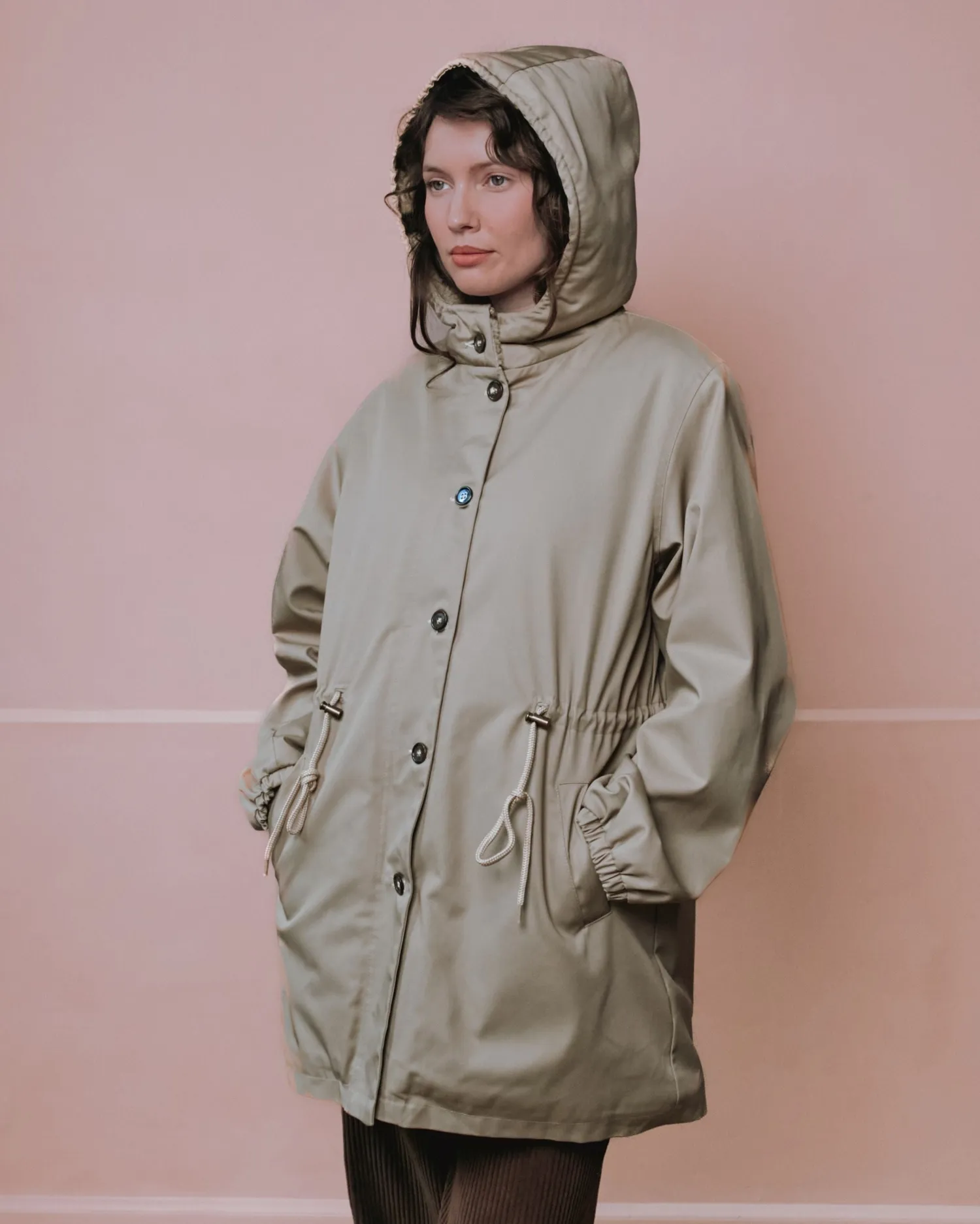 Emile et Ida Emeron parka beige teddyfor