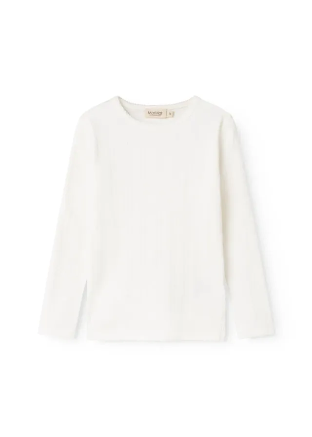 MarMar Tamra T-shirt Gentle White pointelle