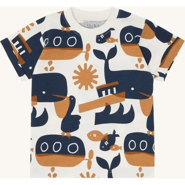 Hust & Claire HCAnton Oceanlife t-shirt Snow White bomuld