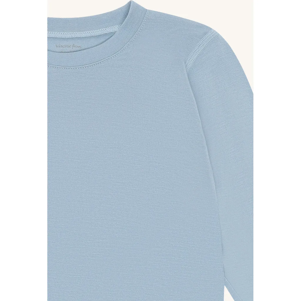 Hust & Claire HCAustin Solid T-shirt Light Blue bambus