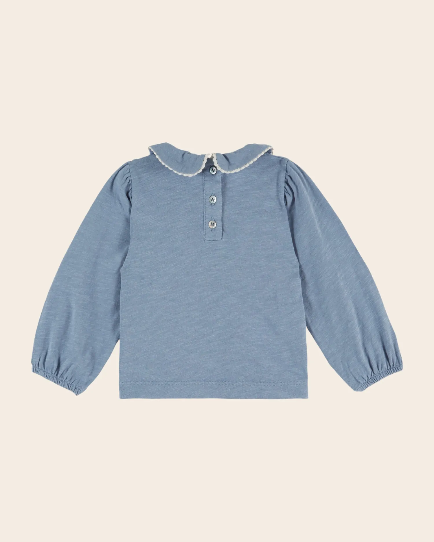 Emile et Ida langærmet t-shirt blå økologisk
