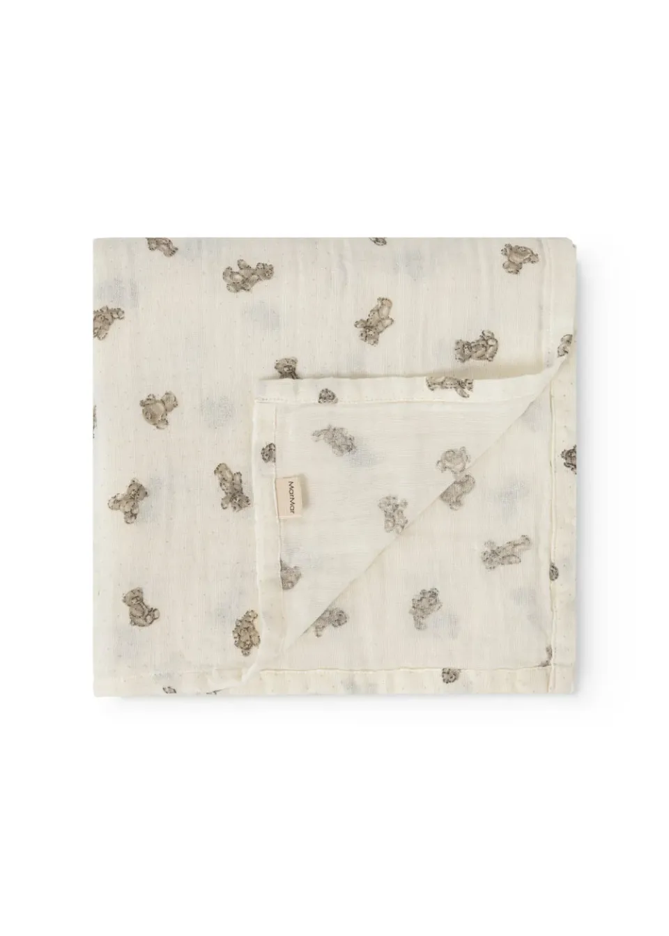 MarMar Swaddle svøb Teddybears 100x100 bomuld