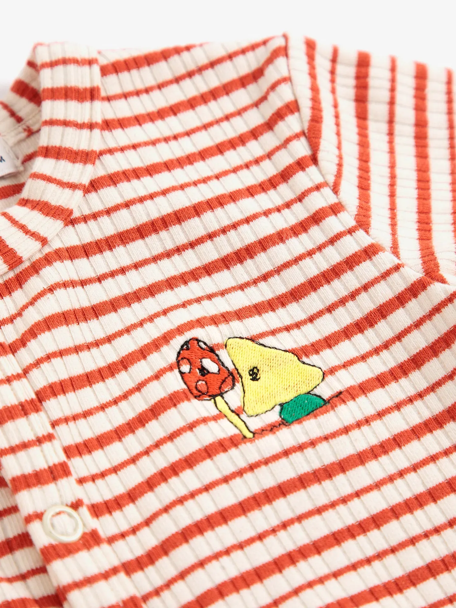 Bobo Choses Mush Monster Duo Stripes sparkedragt offwhite slim fit